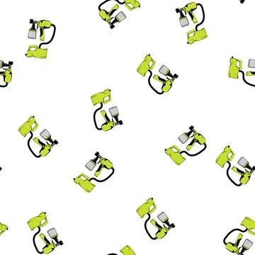Pattern spray paint sprayer cartoon vector Illustrazione stock