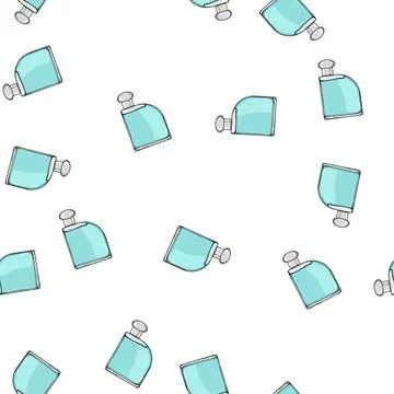 Pattern spray perfume for men cartoon vector Stock Illustration