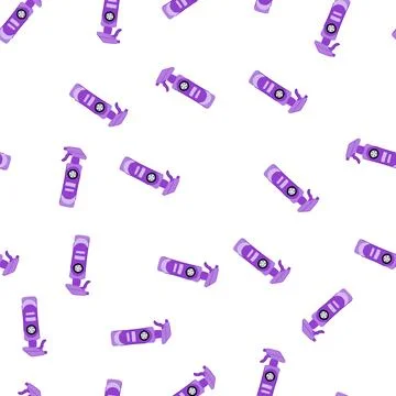 Pattern spray wheel cleaner cartoon vector Illustrazione stock