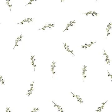 Pattern spread olive border divider cartoon vector イラスト素材