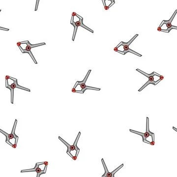 Pattern Spring clamp vector for construction work 스톡 일러스트