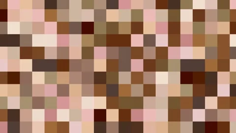 A pattern of squares that are different shades of brown, pink, and beige. The Stock Footage 292686392