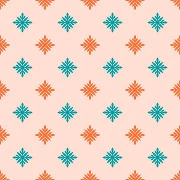 A pattern of squares with blue and orange colors Stock Illustration