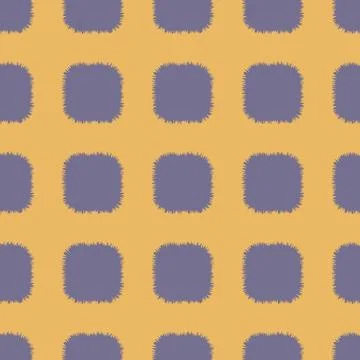 A pattern of squares with a purple and yellow background Stock Illustration