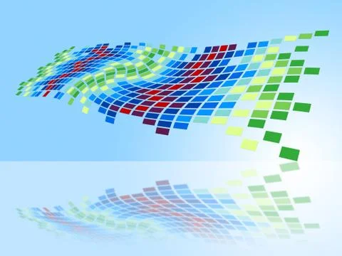 Pattern squares shows text space and artwork Stock Illustration