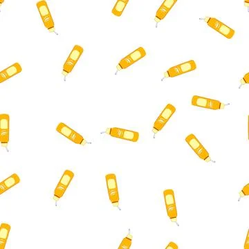 Pattern squeeze nasal spray bottle cartoon vector Stock Illustration
