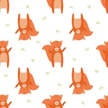 Pattern squirrel Stock Illustration