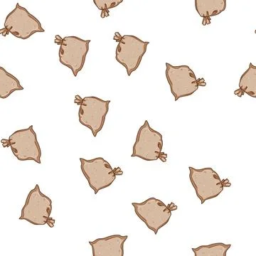 Pattern stability sand bag cartoon vector Stock Illustration