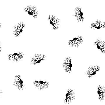 Pattern stability tree root cartoon vector Stock Illustration