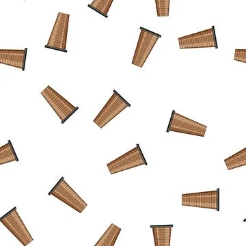 Pattern stack industrial chimney cartoon vector Stock Illustration