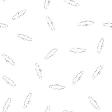 Pattern stackable bracelet silver cartoon vector Stock Illustration