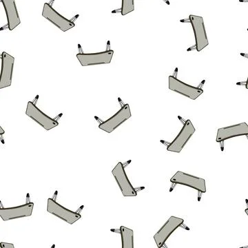 Pattern stackable portable lap desk cartoon vector Stock Illustration