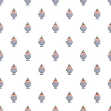 Pattern with stacked stones representing harmony and balance in urns Stock Illustration