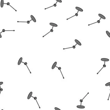 Pattern stage microphone stand cartoon vector Illustrazione stock