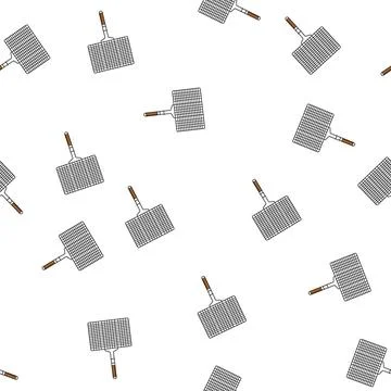 Pattern stainless grill rack cartoon vector Stock Illustration