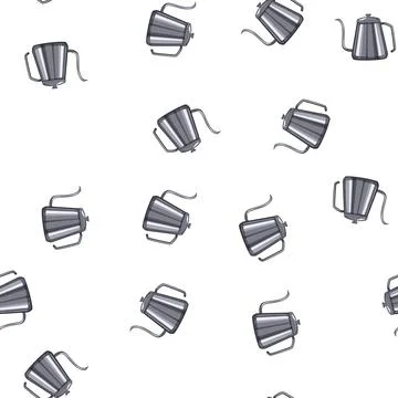Pattern stainless steel drip kettle cartoon vector イラスト素材