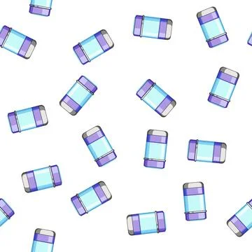 Pattern stainless thermos bottle cartoon vector Stock Illustration