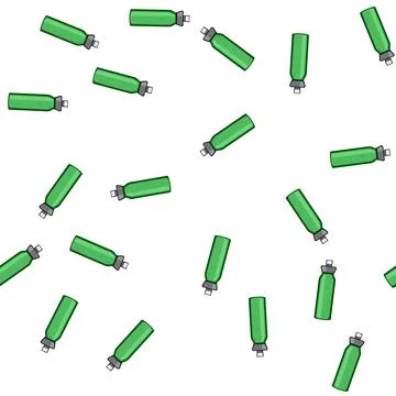 Pattern stainless thermos bottle cartoon vector Stock Illustration