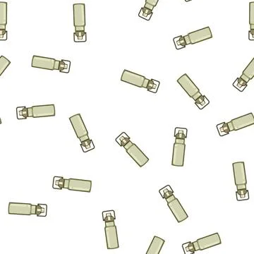 Pattern stainless water bottle reusable cartoon vector Stock Illustration