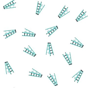 Pattern stairs step ladder cartoon vector イラスト素材