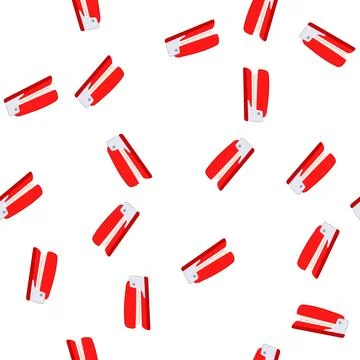 Pattern staple stapler cartoon vector Stock Illustration