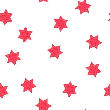 Pattern star of david outline showing jewish symbol of faith Stock Illustration