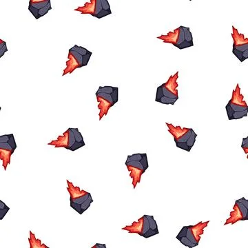 Pattern star falling meteor cartoon vector Stock Illustration