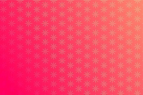 Pattern with star-shaped geometric elements in pink tones. abstract gradient Stock Illustration