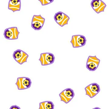 Pattern star soccer emblem cartoon vector イラスト素材