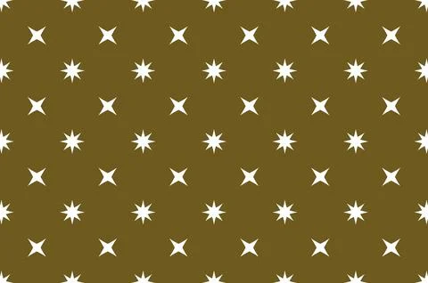 A pattern of stars in a brown background Stock Illustration