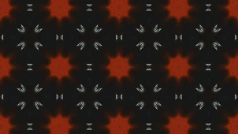 Pattern Stars Flowers Kaleida Stock Footage 72822536