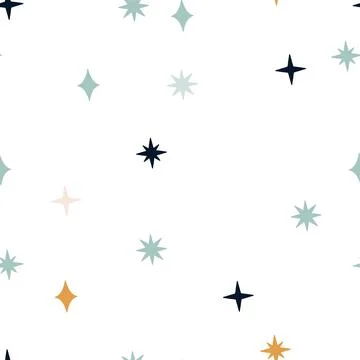 Pattern with stars Stock Illustration