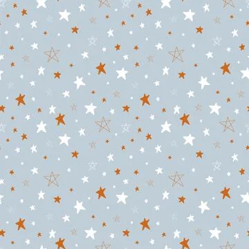 Pattern with stars Illustrazione stock