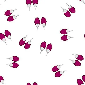 Pattern statement tassel earrings cartoon vector Stock Illustration