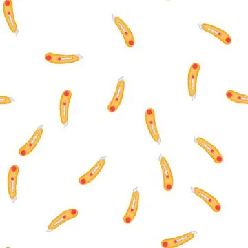Pattern stationery cutter knife cartoon vector Stock Illustration