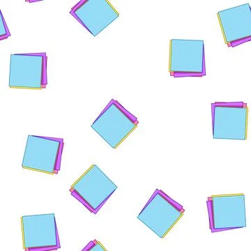 Pattern stationery memo paper cartoon vector 스톡 일러스트