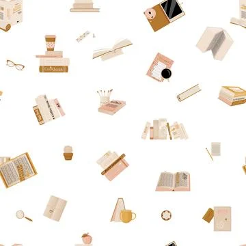 Pattern of stationery is monochrome Stock Illustration