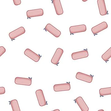 Pattern stationery pencil case cartoon vector Ilustração Stock