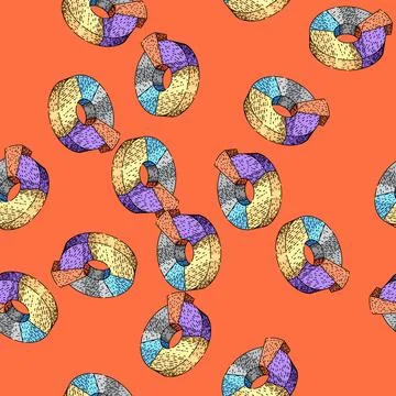 Pattern statistics pie chart sketch hand drawn イラスト素材