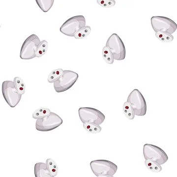 Pattern steam iron laundry cartoon vector Иллюстрация