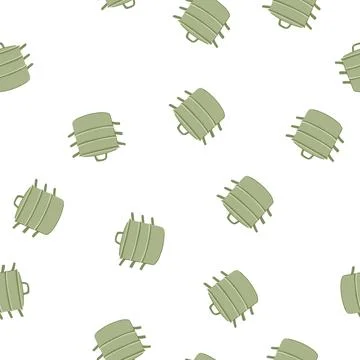 Pattern steam steamer pot cartoon vector Stock Illustration
