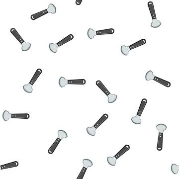 Pattern steel coconut scraper tool cartoon vector Illustrazione stock
