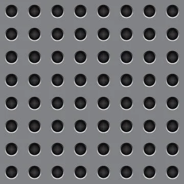 Pattern steel gray round hole Ilustración de archivo
