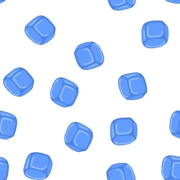 Pattern steel ice cubes reusable cartoon vector Stock Illustration