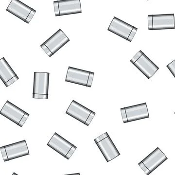 Pattern steel metal tin can cartoon vector Stock Illustration