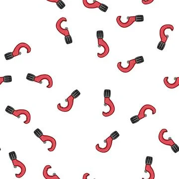 Pattern steel pipe cutter cartoon vector Stock Illustration