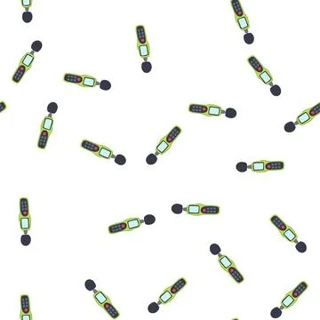 Pattern stemless noise level meter cartoon vector Stock Illustration