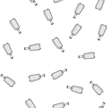 Pattern stemless rolling luggage cartoon vector Stock Illustration