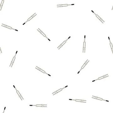 Pattern stemless tuning fork cartoon vector Stock Illustration