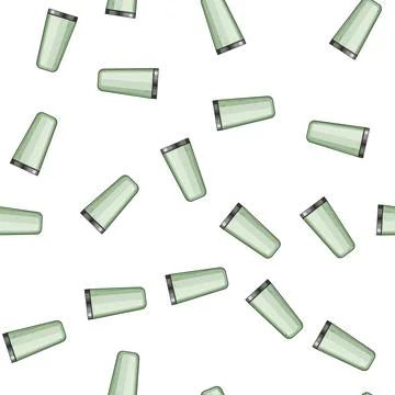 Pattern stemware coffee cup reusable cartoon vector Stock Illustration